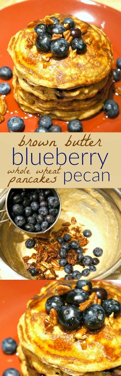 Brown Butter Blueberry Pecan Whole Wheat Pancakes A