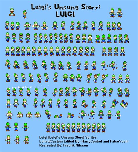 Mlss Luigi Sprites From Lus By Heiseigoji91 On Deviantart