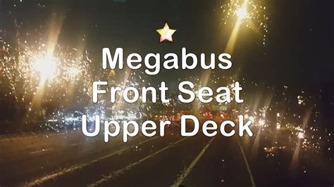 Megabus Upper Deck Rainy Night And City Lights Into Atlanta Youtube