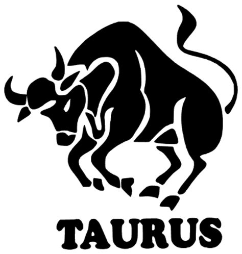 Taurus Zodiac Horoscope Vinyl 1transfer Black Texas Rhinestone