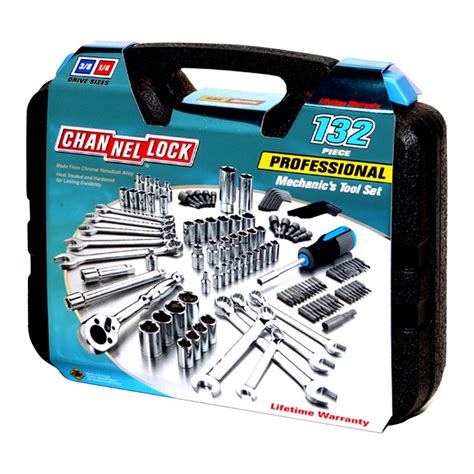 While many mechanic tool sets include sockets in both of the common measurement systems used for nuts and bolts—metric and sae (society of automotive engineers). Mechanics Tool Set 132 Pc | Channellock | 39067
