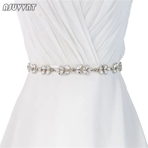 Topqueen S303 Luxury Alloy Bridal Sash Belt Bridesmaid Dress Belt Shiny