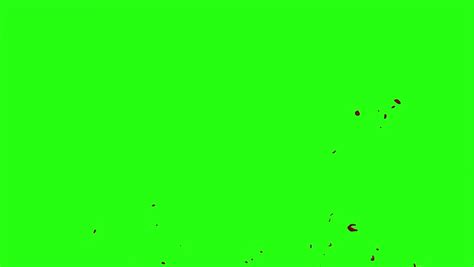 4k Blood Burst Motion Blur Green Screen 94