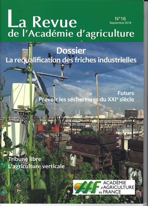 Revue De L Aaf Acad Mie D Agriculture De France