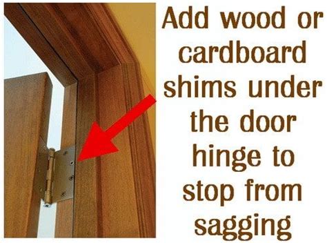 If your front door, bathroom door, bedroom door, storm door, screen door, or entryway garage door does not shut properly, something is loose, has settled, or since we are on the subject of sagging, here is a way to fix sagging drawers shows you how to fix a sagging drawer from a chest of drawers. How To Fix A Door That Is Sagging Or Hitting The Door ...