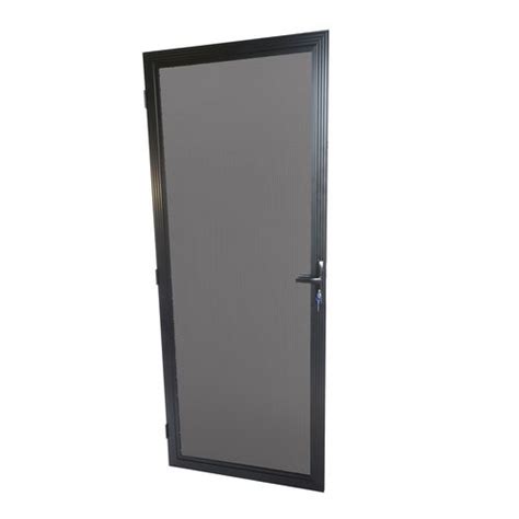 2032 X 813 X 19mm Barrier Door Aluminium Stainless Steel Metric Black