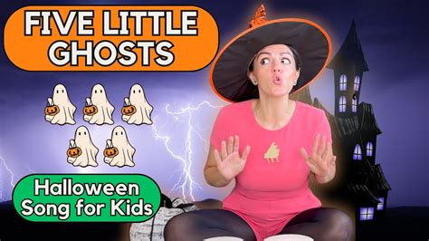 Halloween Song For Kids Five Little Ghosts Nursery Rhymes