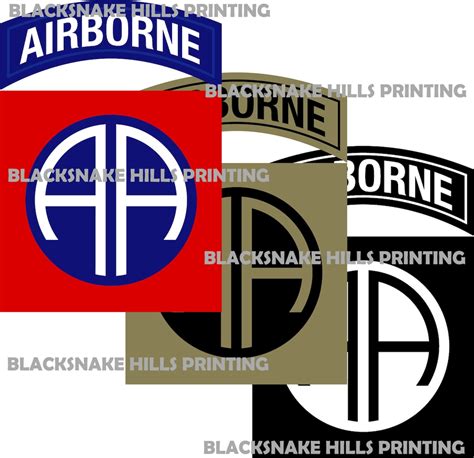 82nd Airborne Division Patch Vector Image Files Ai Pdf Eps And Svg