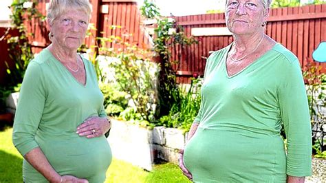 66 Yr Old Grandma Looks Pregnant Youtube