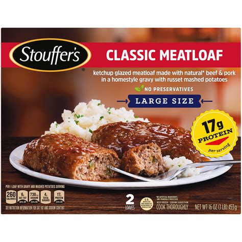 Stouffers Classic Meatloaf Frozen Meal 16 Oz