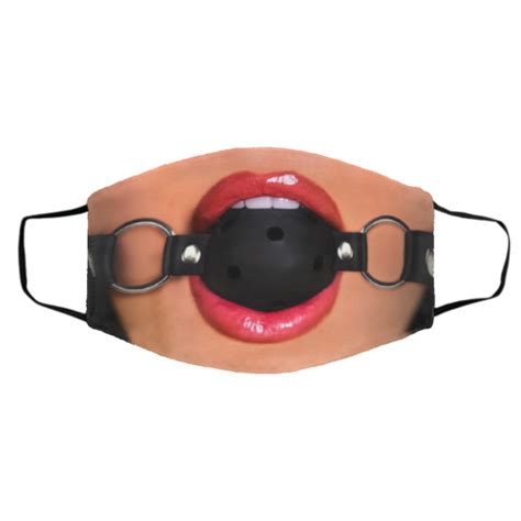 Funny Erotic Fetish Ball Gag Face Mask Sexy Face Mask