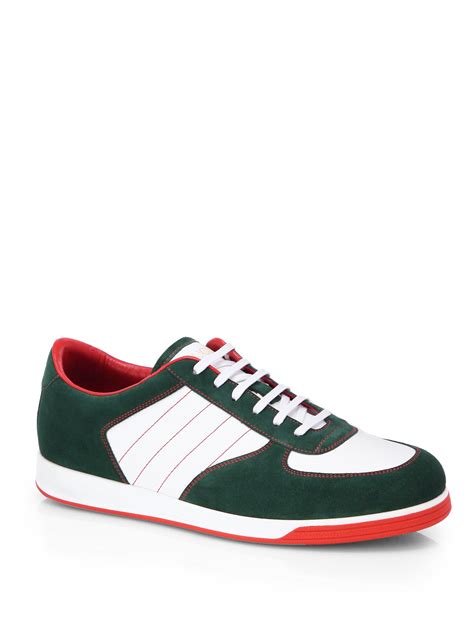 Get the lowest price on your favorite brands at poshmark. Lyst - Gucci Suede Anniversary Sneakers in Green for Men