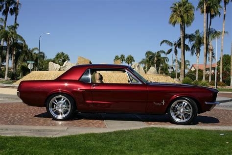 Red 1968 Hardtop Ford Mustang Ford Mustang Coupe Ford Mustang