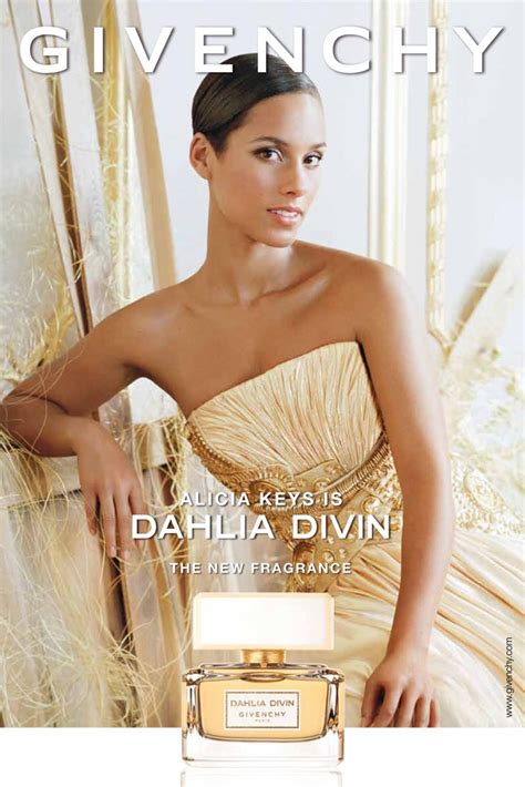Alicia Keys For Givenchy Dahlia Divin Fragrance Ad Campaign