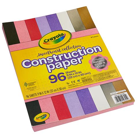 Crayola 990301 Sweetheart Collection 9 X 12 8 Assorted Color