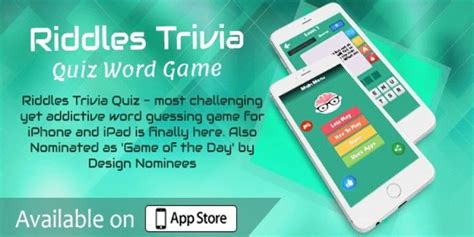 Riddles Trivia Quiz Word Game Ios Source Code Dester