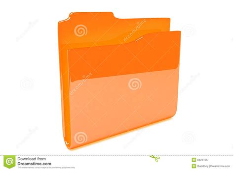 Empty File Folder Stock Illustration Illustration Of Clip 8424135