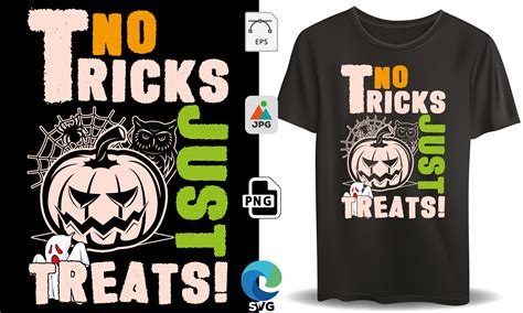 No Tricks Just Treats Halloween Graphic By Grand Mark · Creative Fabrica