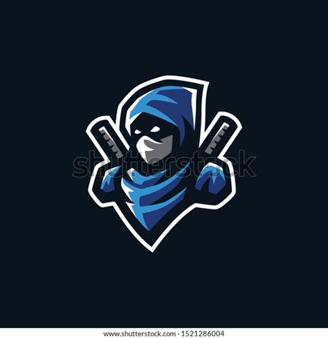 Ninja Mascot Logo Illustration Ninja Gaming Vector De Stock Libre De