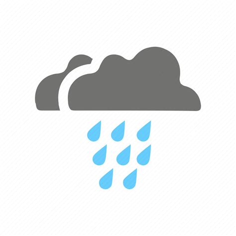 Cloud Drops Forecast Hail Heavy Rain Weather Icon Download On