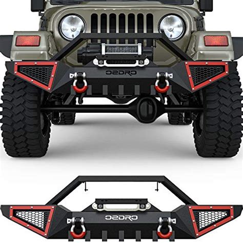 Oedro Front Bumper Compatible With 1987 2006 Jeep Wrangler Tj And Yj And Lj