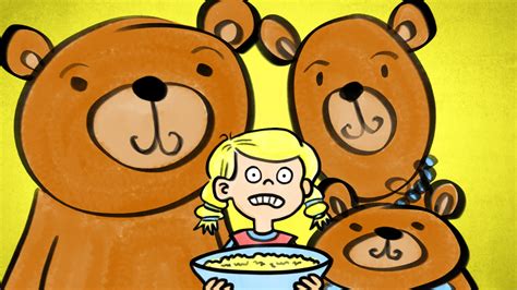 Goldilocks woke up and saw the bears. Introducing Goldilocks! | Brekkie Bears