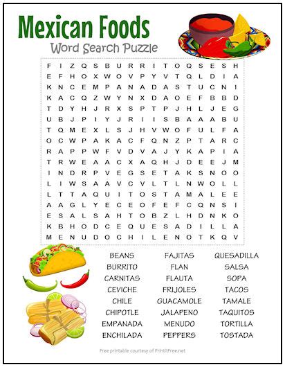 Mexican Word Search