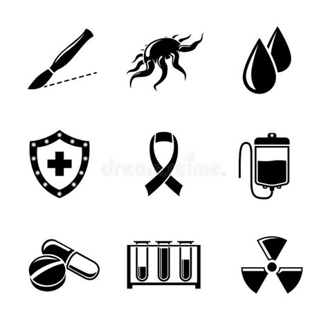 Cancer Icons Chemotherapy Stock Illustrations 213 Cancer Icons