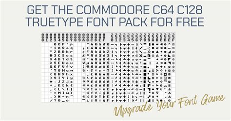 Commodore C64 C128 Truetype Font Pack Upgrade