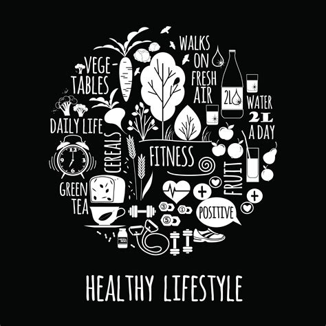 Healthy Lifestyle Vector Illustration 297995 Vector Art At Vecteezy