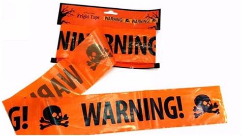 Halloween Caution Tapes Warning Tape Halloween Trick Or Treat Party