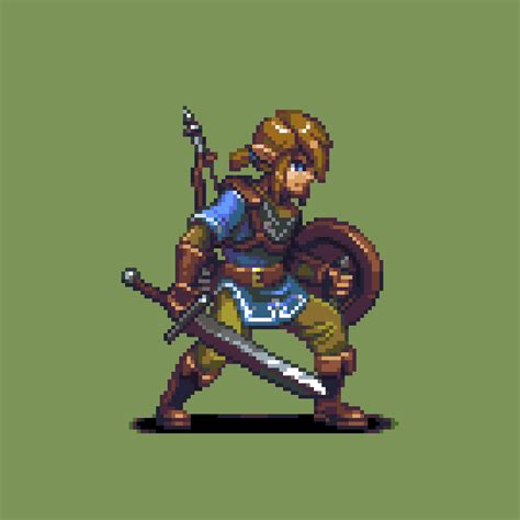 Pixeloutput Link Breath Of The Wild By T Free Pixel Art