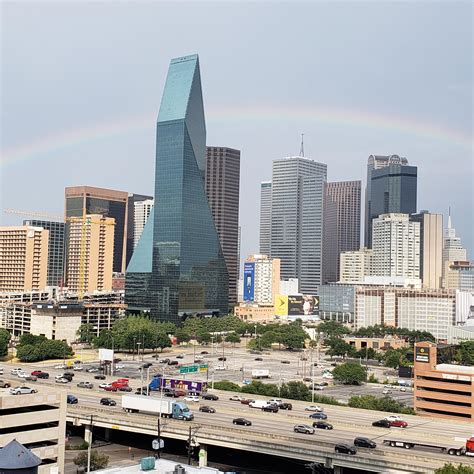 Nice Rainbow Over Dallas Today Rdallas