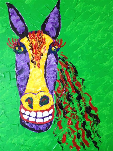 Funky Horse Art Painting Funky