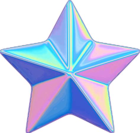 Download Star Holo Holographic Tumblr Vaporwave Aesthetic Colorf