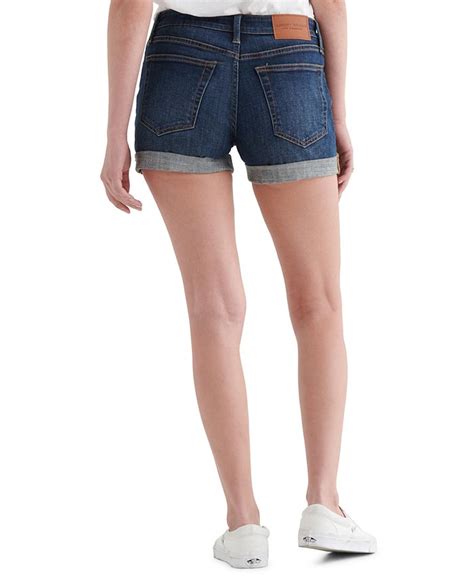 Lucky Brand Ava Roll Hem Denim Shorts And Reviews Shorts Women Macys