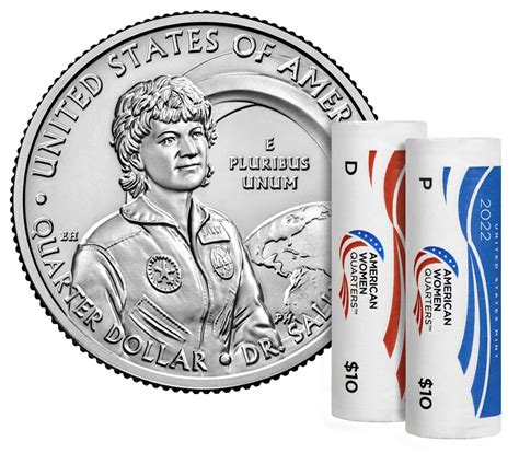 American Women Quarters 2022 Rolls And Bags Dr Sally Ride Us Mint