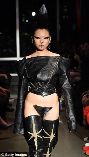 Kaimin Debuts Vagina Wigs On New York Fashion Week Runway Daily Mail