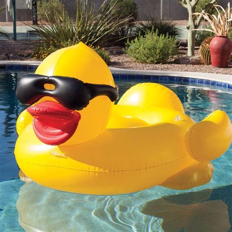 Game Giant Inflatable Ride On Derby Duck Pool Float Pool Floaties