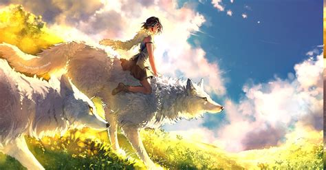 Here are only the best animated wolf wallpapers. Princess Mononoke, Anime, Wolf, Anime Girls Wallpapers HD ...