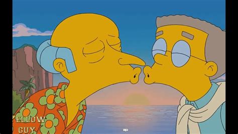 the simpsons burns and waylon smithers constantly kissing youtube