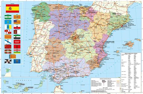 Mapa De España Viajes Y Mapas