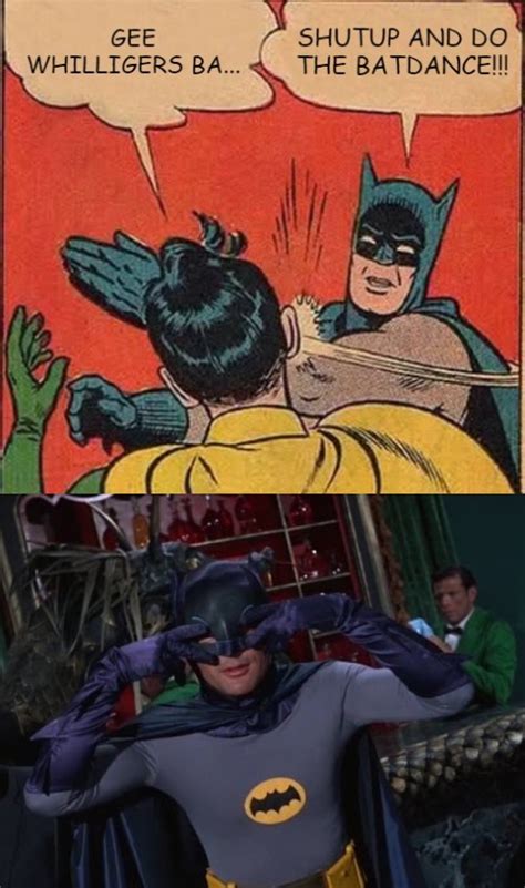 Verrückter Schreibwaren Klinik Adam West Batman Meme Entspannt