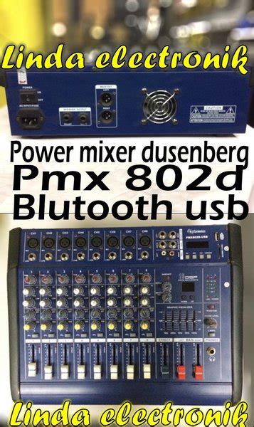 Jual Power Mixer Dusenberg Pmx 802d Blutooth Usb Pmx 802 D Di Lapak