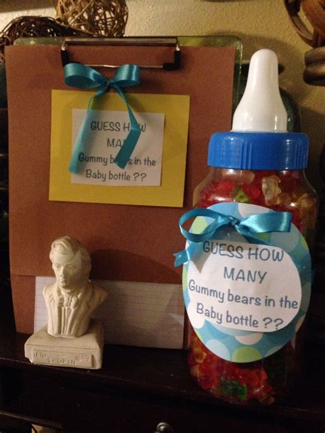 Baby Shower Games Guess How Many Gummy Bears In Baby Bottle Baby