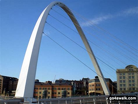 The Millennium Bridge Over The River Tyne Between Gateshead And