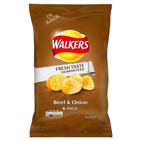 Walkers Beef And Onion 6 X 25g Caletoni International Grocer