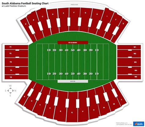 Ladd Peebles Stadium Seating Chart