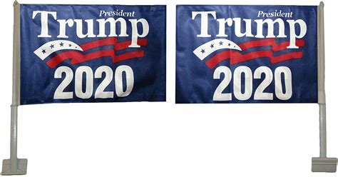 trade winds 12x18 president trump 2020 rough tex knit double sided 12 x18 car