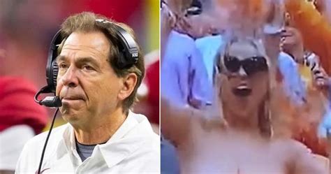 Tennessee Fan Loses Her Shirt At Alabama Game Video Game 7